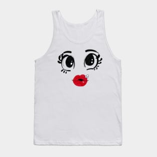 Cute Big Eyes Tank Top